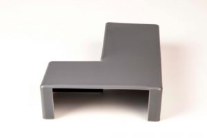 QPro Concrete Sleepers - Right Hand Retaining Wall Post Cap