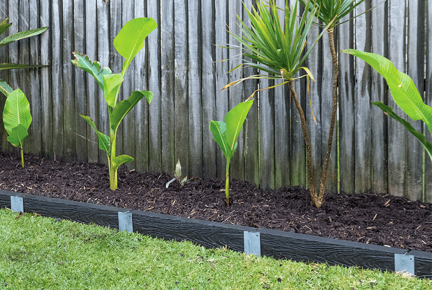 DIY Concrete Sleeper Garden Edge