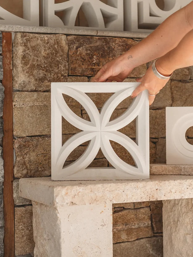 Flower 2.0 Breeze Block White 290x290x90mm