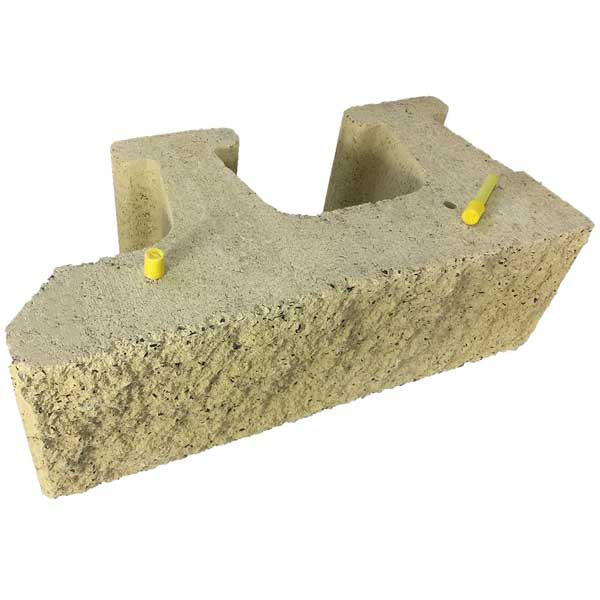 NATIONAL MASONRY KEYSTONE ELITE133 RETAINING WALL BLOCK 609X285X200MM