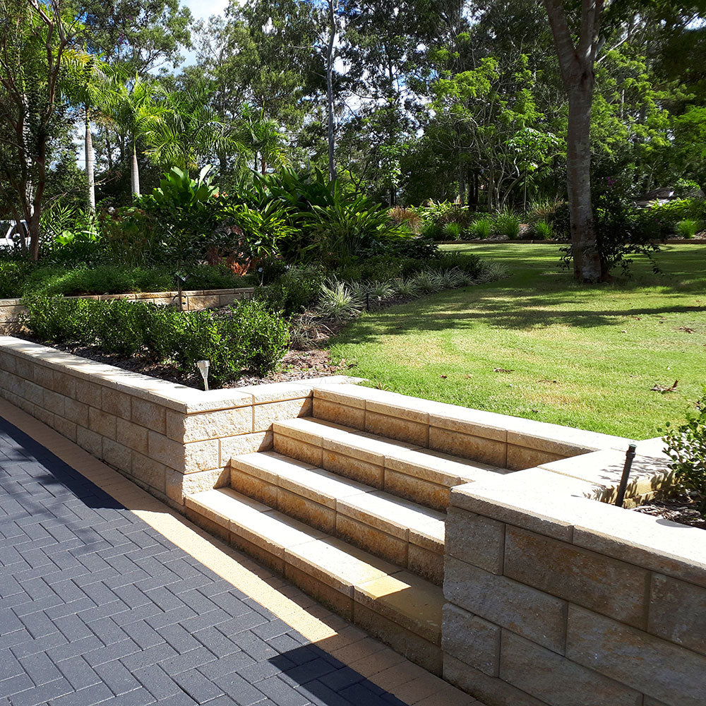 National Masonry Retaining Wall Modernstone 440x280x165mm