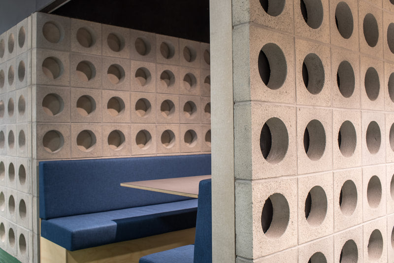 Cubic Breeze Blocks - Circular 290L x 90W x 290H - WHITE
