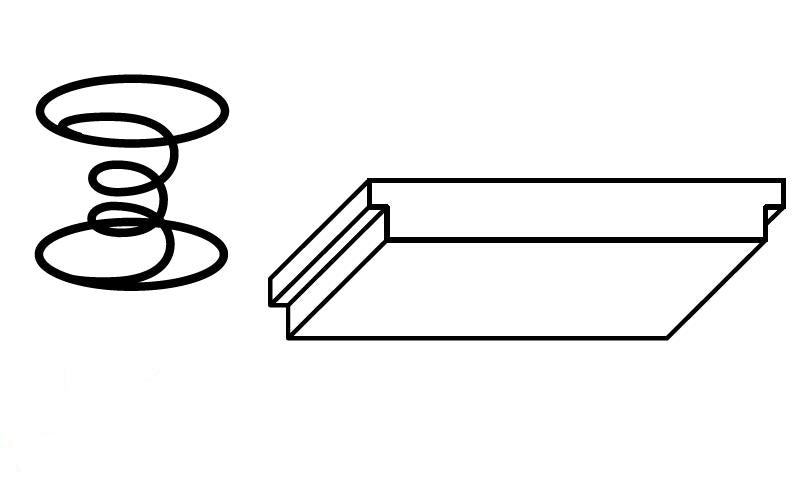 50.45 200mm Spring and Biscuit - Fits 15.45 20.45 and 30.45 Cleanout Blocks