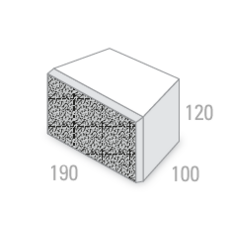 Austral Masonry Bribie Wall Block 190x100x120mm