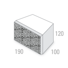 Austral Bribie Wall Block 190L x 100W x 120H