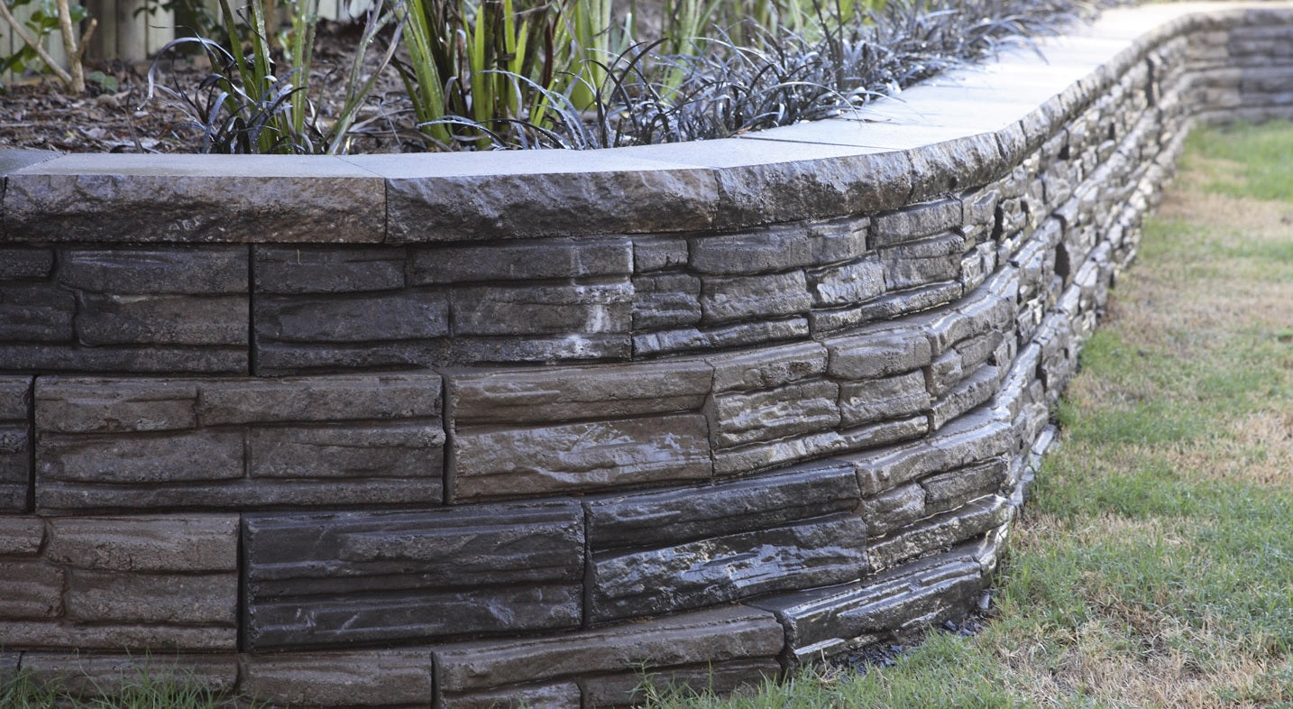 Adbri Masonry Natural Impressions Flagstone 300x160x100mm Retaining Wall Block