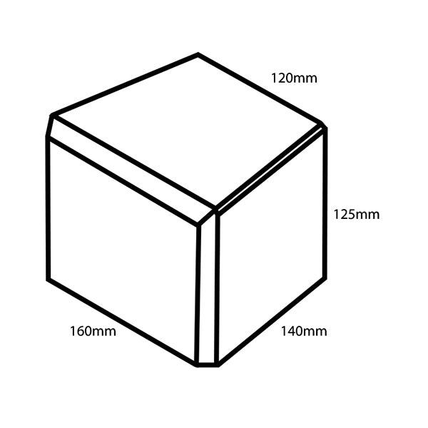 National Masonry Wedgeblok 160/120x140x125mm