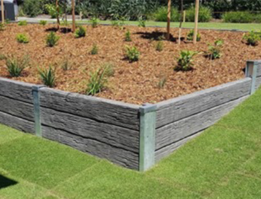 QPro Concrete Sleeper Timber Look Storm Grey Classic Range 1585x200x75mm
