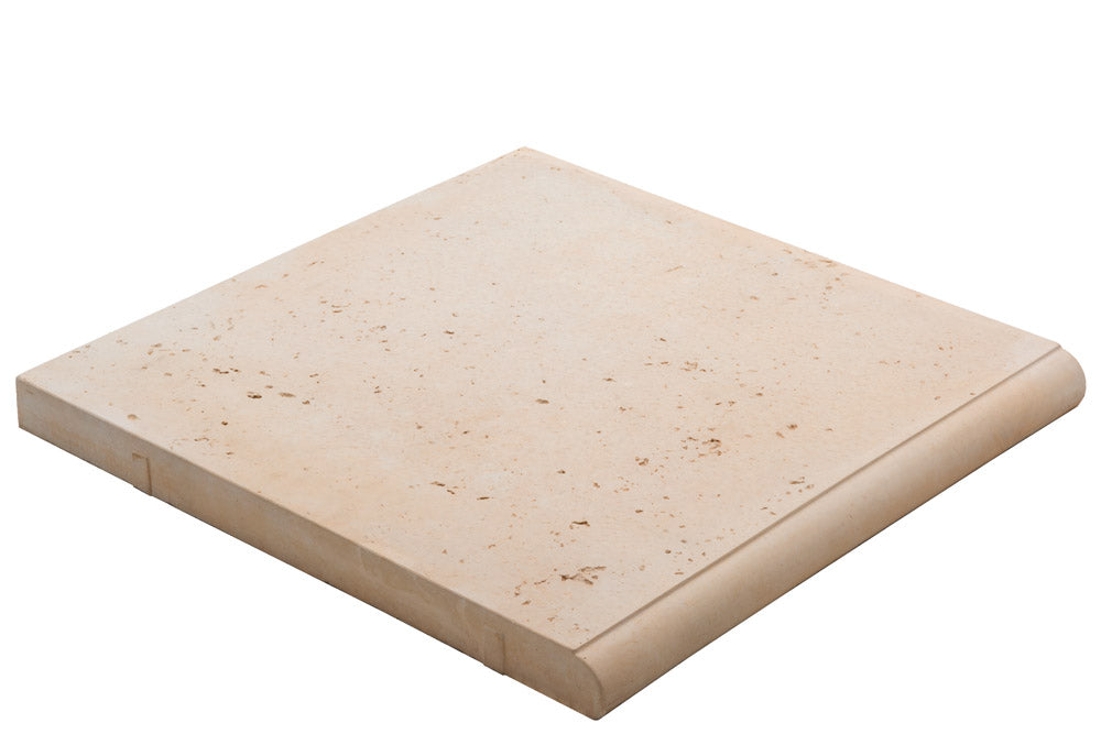 Stoneworks Travertine 500x500x40mm Bullnose Paver