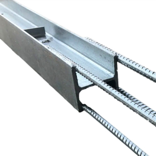 Austral Masonry Sleeper Galvanised Steel H Post with Reo 1550mm