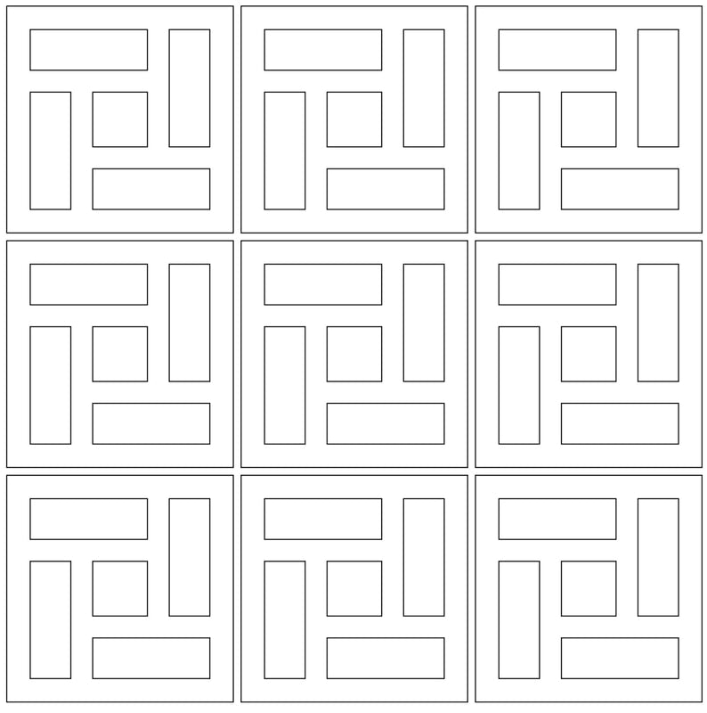Cubic Breeze Blocks - Hindu 290L x 90W x 290H - WHITE
