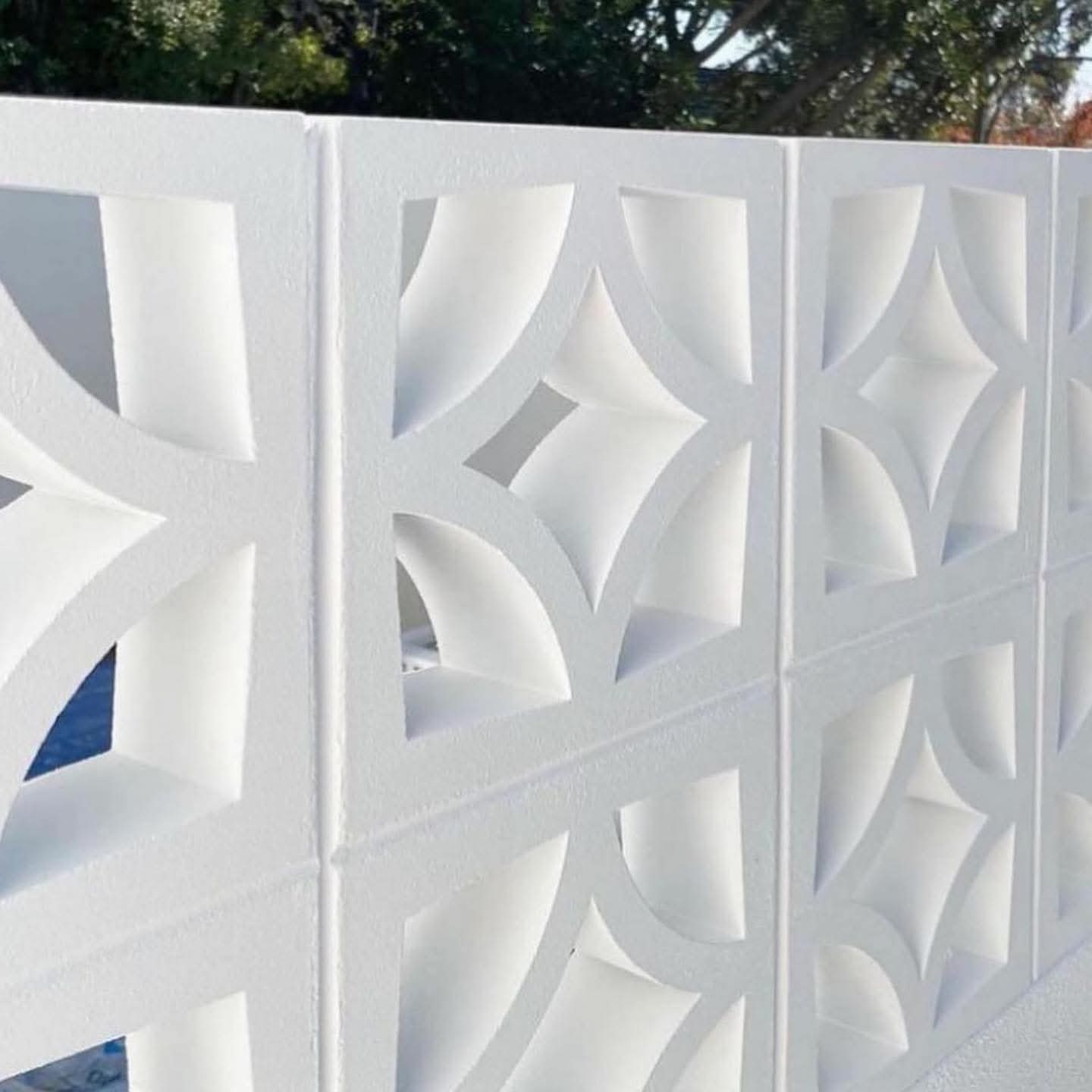 Cubic Breeze Block Star White 290x290x90mm