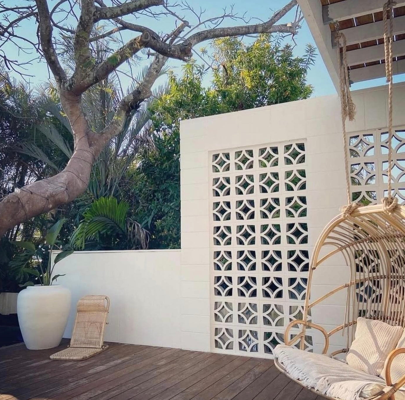 Cubic Breeze Block Star White 290x290x90mm