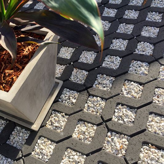 NATIONAL MASONRY GRIDPAVE - CHARCOAL 390x390x90mm Paver