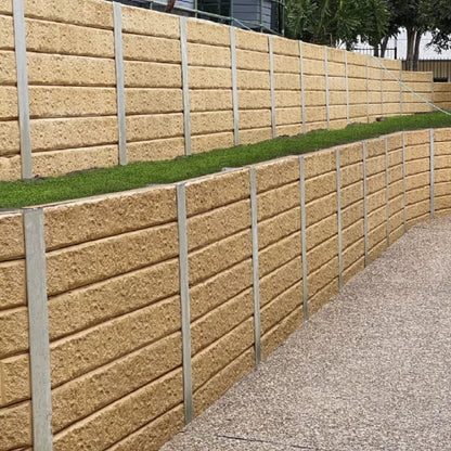 QPro Concrete Sleeper Sandstone Paperbark Classic Range (Unsealed) 1985x200x75mm