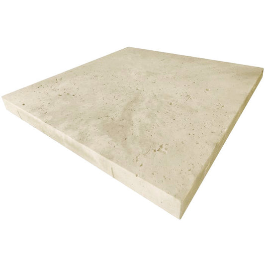 Stoneworks Travertine Square Bullnose Paver 500x500x40mm