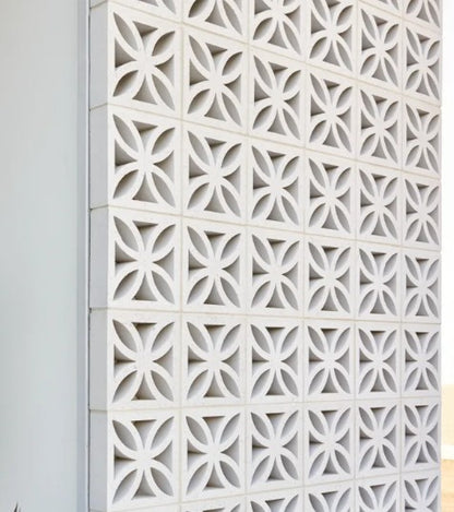 Cubic Breeze Block Lotus White 290x290x90mm