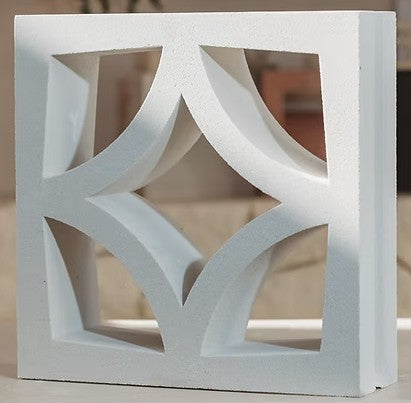 Cubic Breeze Block Star White 290x290x90mm