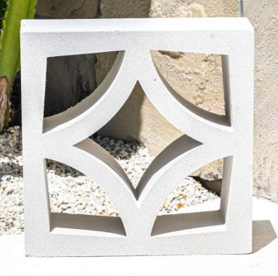 Cubic Breeze Block Star White 290x290x90mm