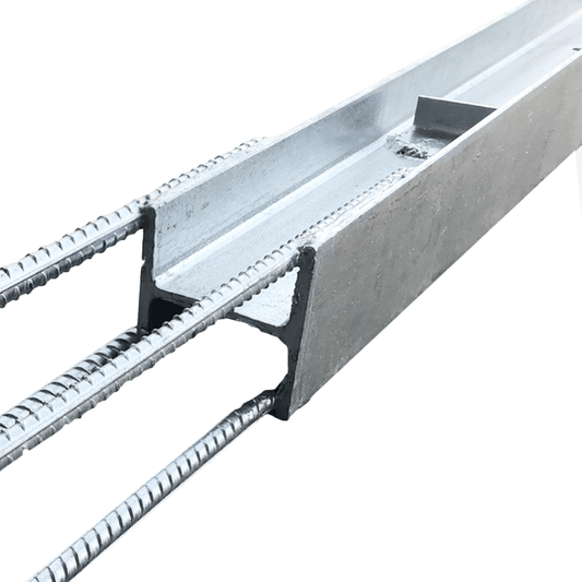 QPro Concrete Sleepers - Galvanised Steel H Posts with REO 1250mm