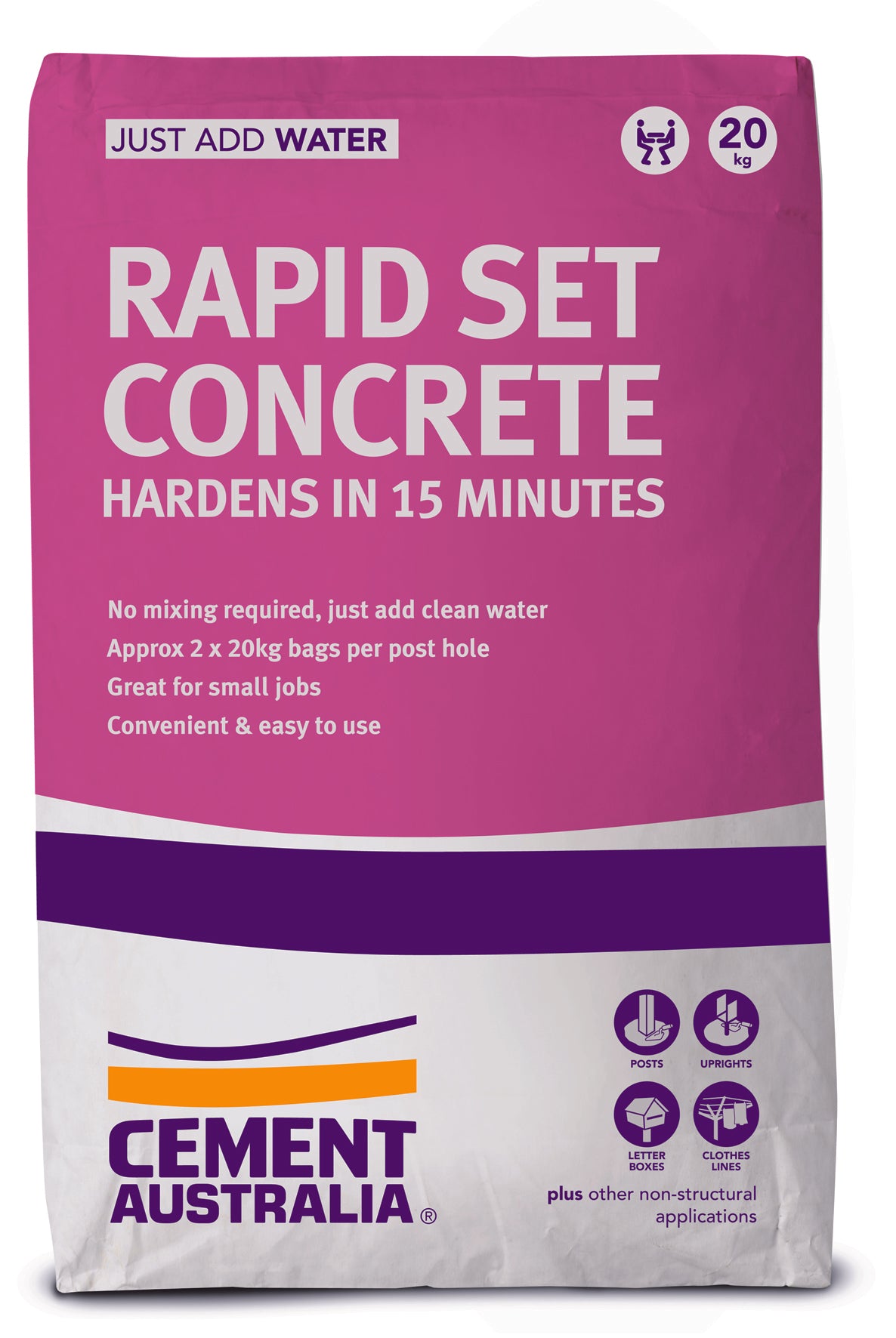 CEMENT AUSTRALIA RAPID SET 20KG BAG