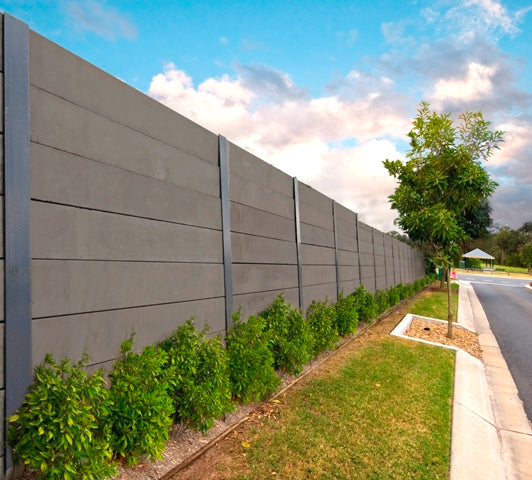 Aussie Concrete Smooth Charcoal 1530x200x75mm Sleeper Retaining Wall