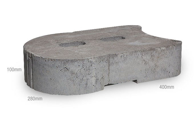 Adbri Masonry Torpedo Block 400x280x100mm 