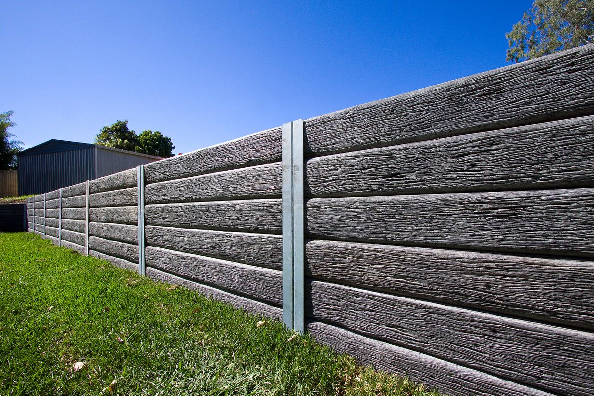 Aussie Concrete Gumtree 1580x200x75mm Sleeper Retaining Wall 